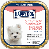 Паштет Happy Dog для щенков мелких пород Ягненок, печень, сердце и рис Паштет Happy Dog для щенков мелких пород Ягненок, печень, сердце и рис