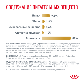 Паучи Royal Canin Urinary S/O Moderate Calorie для кошек, склонну к набору веса при мочекаменной болезни