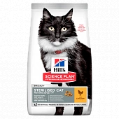 Сухой Корм Hill's Science Plan Senior Cat Chicken для пожилых стерилизованных кошек  и кастрированных котов с курицей