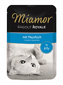 Паучи Miamor Ragout Royal для кошек с тунцом в желе