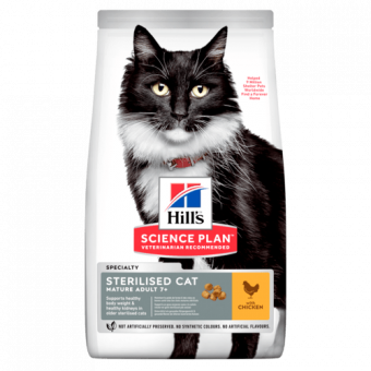 Корм Hill's Science Plan Senior Cat Chicken для пожилых стерилизованных кошек  и кастрированных котов с курицей