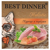 Ламистеры Best Dinner Holistic для стерилизованных кошек мясные волокна в желе с курицей и горбушей Ламистеры Best Dinner Holistic для стерилизованных кошек мясные волокна в желе с курицей и горбушей