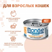 Банки Monge Cat Monoprotein для кошек мясные хлопья из индейки с морковью Банки Monge Cat Monoprotein для кошек мясные хлопья из индейки с морковью