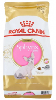 Royal Canin Sphynx Kitten корм сухой сбалансированный для котят породы Сфинкс до 12 месяцев
