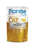 Паучи Monge Cat Grill для стерилизованных кошек с курицей