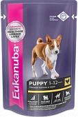 Eukanuba Puppy All Breed влажный рацион из курицы в соусе для щенков