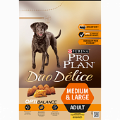 Сухой Корм Pro Plan Duo Délice для взрослых собак средних и крупных пород с курицей и рисом