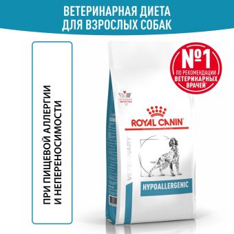Royal Canin HYPOALLERGENIC (Гипоаллердженик) для собак при пищевой аллергии или пищевой непереносимости