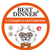 Ламистеры Best Dinner для взрослых собак с птицей и картофелем