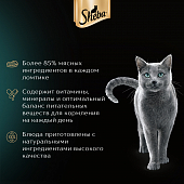 Паучи Sheba для кошек ломтики телятины и языка в соусе