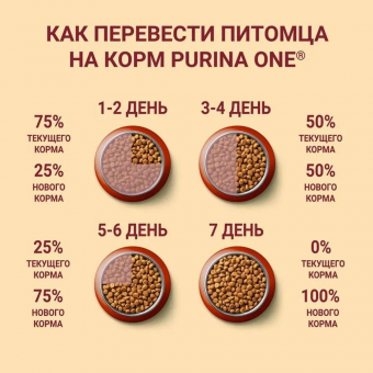 Сухой корм Purina ONE® для взрослых собак средних и крупных пород, с высоким содержанием ягненка и рисом