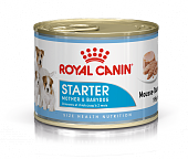 Консервы Royal Canin Starter Mousse для щенков до 2 месяцев и кормящих собак всех...