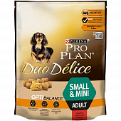 Сухой корм Pro Plan Duo Delice для взрослых собак мелких и карликовых пород, с высоким содержанием говядины