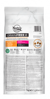 Корм Nutro Grain Free Dog Mini Breed Chicken для собак мелких пород со свежей курицей и экстрактом розмарина