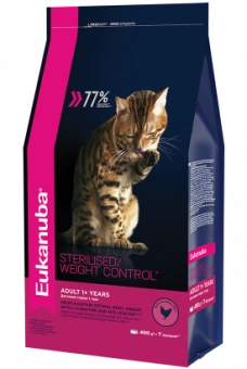 Eukanuba Adult Sterilised Weight Сontrol сбалансированный сухой корм для кошек