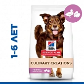 Сухой Корм Hill's Science Plan Culinary Creations Dog Medium для взрослых собак средних пород с уткой и картофелем беззерновой