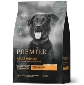 Сухой Корм Premier Dog Turkey Adult Medium для собак средних пород со свежим мясом...