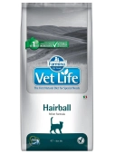 Корм Farmina Vet Life Cat Hairball для кошек, способствующее выведению комочков шерсти...