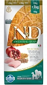 Сухой Корм Farmina N&D Adult Low Grain Chicken&Pomegranate для взрослых собак средних и крупных пород курица и гранат Сухой Корм Farmina N&D Adult Low Grain Chicken&Pomegranate для взрослых собак средних и крупных пород курица и гранат
