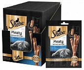 Лакомство Sheba Meaty для кошек мясные палочки с лососем Лакомство Sheba Meaty для кошек мясные палочки с лососем