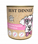 Консервы Best Dinner High Premium для собак. Натуральная Телятина 340г