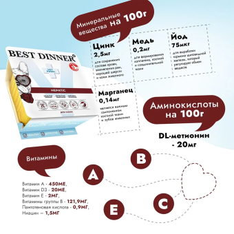 Ламистеры Best Dinner Vet Profi Hepatic для собак для поддержания печени при хронической печеночной недостаточности