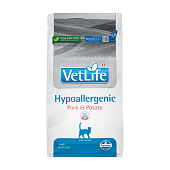 Корм Farmina Vet Life Cat Hypoallergenic Pork & Potato для кошек гипоаллергенный со свининой и картофелем