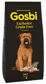Сухой Корм Gosbi Exclusive Grain Free Adult Maxi беззерновой для собак крупных пород с рыбой и ягненком