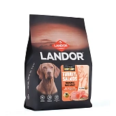 Сухой Корм Landor Adult Dog для взрослых собак cредних и крупных пород c индейкой и лососем