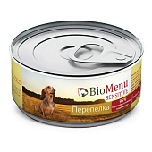 Банки BioMenu Sensetive adult dog для собак с перепелкой для чувствительного пищеварения Банки BioMenu Sensetive adult dog для собак с перепелкой для чувствительного пищеварения