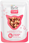 Паучи Brit Care Chicken&Duck для кошек с курицей и уткой
