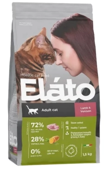 Корм Elato Holistic Adult Сat Lamb & Venison для кошек с ягнёнком и олениной
