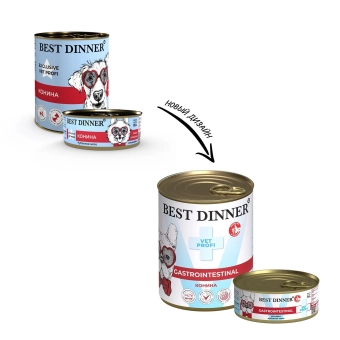 Консервы Best Dinner Vet Profi Exclusive Gastro Intestinal для собак с чувствительным пищеварением из конины 