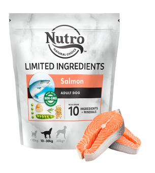 Корм Nutro Grain Free Dog Sensetive для собак с чувствительным пищеварением с лососем и экстрактом розмарина