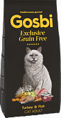 Сухой Корм Gosbi Exclusive Grain Free Turkey & Fish Cat беззерновой для кошек с индейкой и рыбой