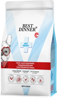 Сухой корм Best Dinner Vet Profi Gastrointestinal для собак, полнорационный диетический, при нарушениях пищеварения 