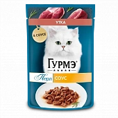 Влажный корм Гурмэ Перл Нежное филе для кошек, с уткой в соусе, Пауч Влажный корм Гурмэ Перл Нежное филе для кошек, с уткой в соусе, Пауч