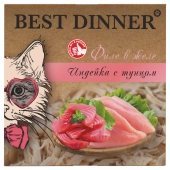 Ламистеры Best Dinner Holistic для стерилизованных кошек мясные волокна в желе с...