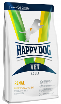 Корм Happy Dog Vet Renal для собак. Ветеринарная диета при почечной недостаточности