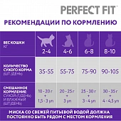 Сухой Корм Perfect Fit для кошек для поддержания здоровья почек с лососем