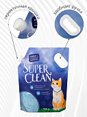 Ароматизированный силикагелевый наполнитель Super Clean для кошачьего туалета с...