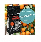 Комкующийся наполнитель Catzone Orange для кошачьего туалета с ароматом апельсина