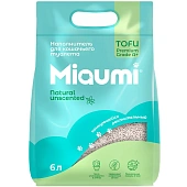 Наполнитель Miaumi Tofu Natural Unscented комкующийся тофу натуральный без...