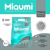 Наполнитель Miaumi Tofu Activated Carbon комкующийся тофу с активированным углём