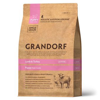 Корм Grandorf Puppy Lamb&Turkey для щенков с ягнёнком и индейкой, низкозерновой