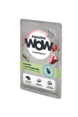 Паучи Alphapet Wow для кошек с чувствительным пищеварением с кроликом и потрошками