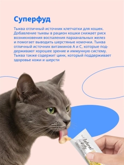 Лакомство Pettric Cherie крем-суп для кошек с курицей и тыквой