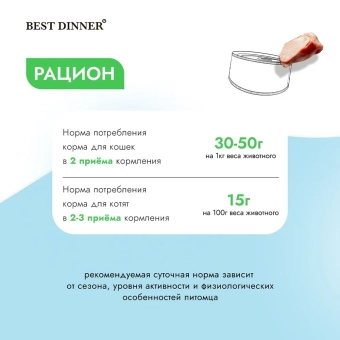 Банки Best Dinner Vet Profi Exclusive Hypoallergenic для кошек при пищевой аллергии с кроликом