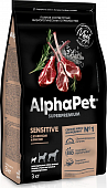 Сухой Корм Alphapet для взрослых собак мелких пород с чувствительным пищеварением с ягненком и рисом