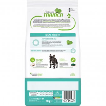 Корм Natural Trainer Ideal Weight Mini White Meat для собак мелких пород с избыточным весом с белым мясом